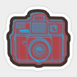 ISSF Society6 logo REDBLUE Sticker